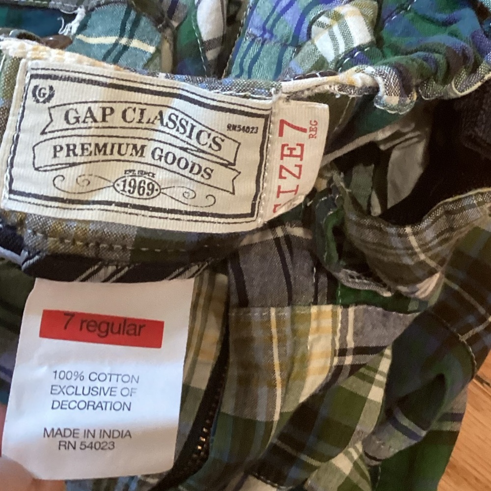 Gap Plaid Cotton pants - Picture 6 of 7